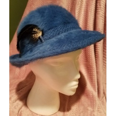 Vintage Kangol 's Fugora Miriam Fur Teal Blue Hat 21 inch inner measure   eb-45612378